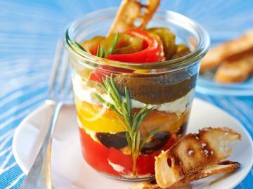 Poivrons grillés au fromage de brebis