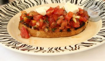 Bruschetta tomates mozzarella