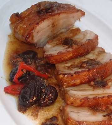 Rôti de porc aux pruneaux