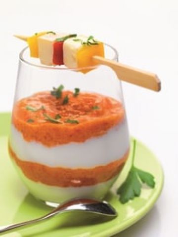 Mousse de Reblochon aux poivrons rouges