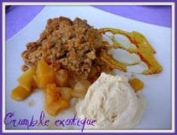 Crumble exotique aux spéculoos