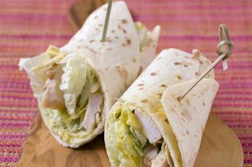 Wraps de poulet façon salade césar