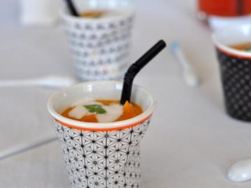Velouté de patate douce créole