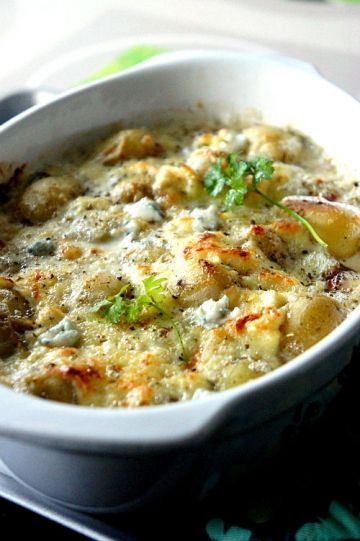 Petites pommes de terre rôtis au gorgonzola
