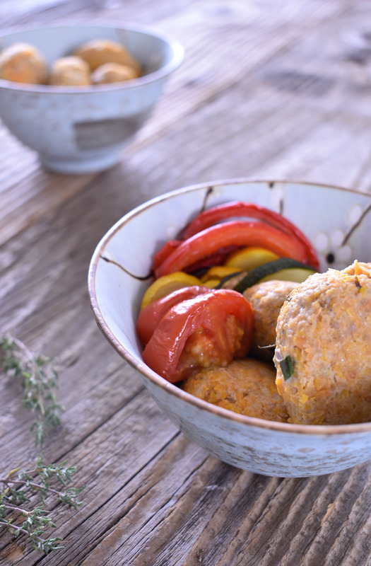 Burger et tian de légumes