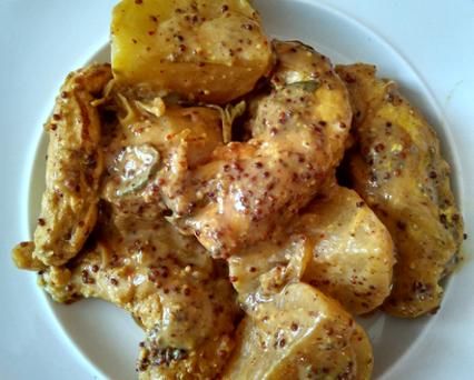Aiguillettes de poulet à la crème et aux navets cookeo