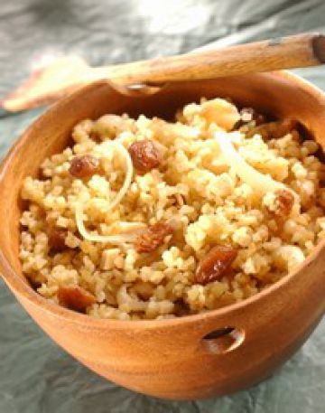 Boulgour aux raisins secs