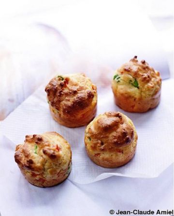 Muffins poivron rouge et chorizo