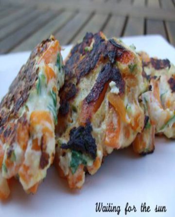 Galettes de carottes à la ricotta et au persil