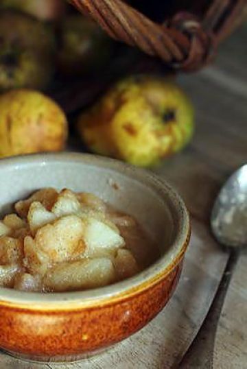 Compote de poires vanillée au miel d’acacia