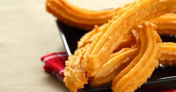Churros salés de pommes de terre cuits au four
