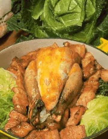 Pintade au chou