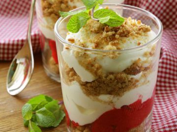 Verrine fraise mascarpone spéculoos