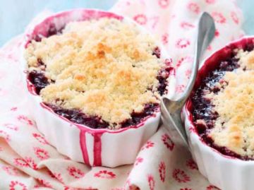 Crumbles aux cerises
