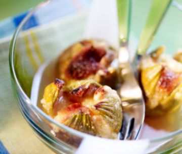 Figues rôties à la crème d’amande de figues rôties