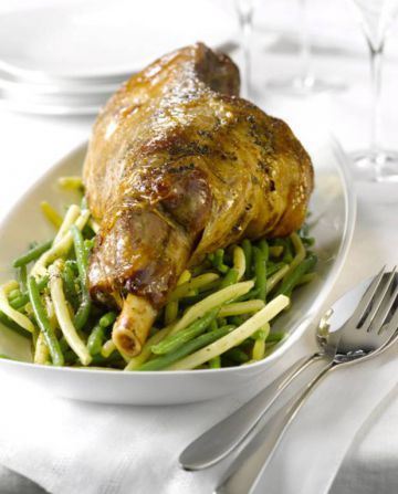 Gigot d'agneau en habit d'automne