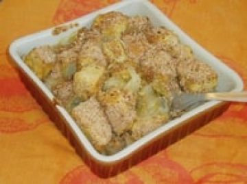Endives et pavés de thon au curry façon gratin
