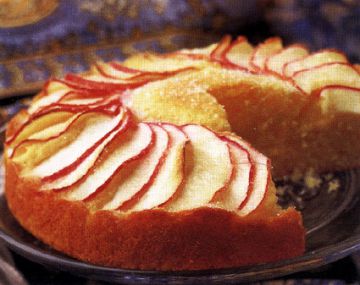 Gâteau coiffé de pommes