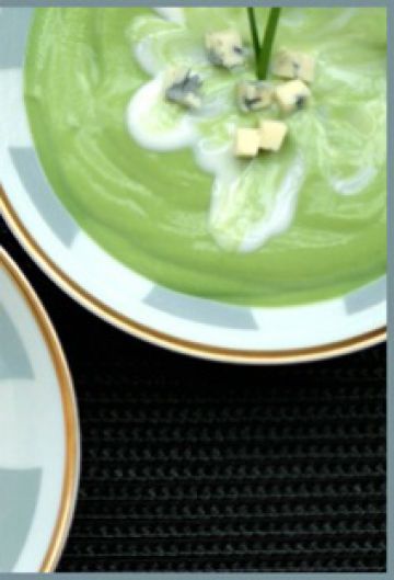 Velouté brocoli-fourme d'Ambert