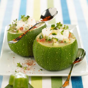 Courgettes farcies à la ricotta