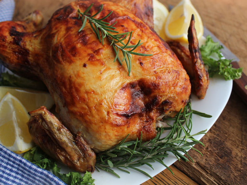 Poulet rôti au four