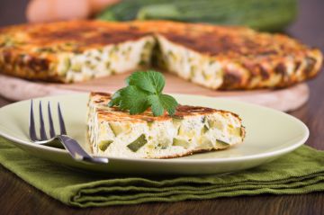 Frittata de pommes de terre aux courgettes