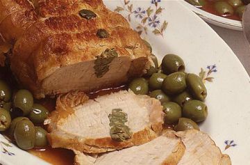 Rôti de veau aux olives