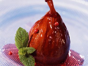 Figues pochées au vin rouge