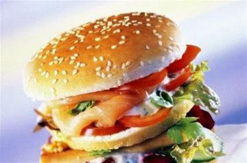Burger au saumon
