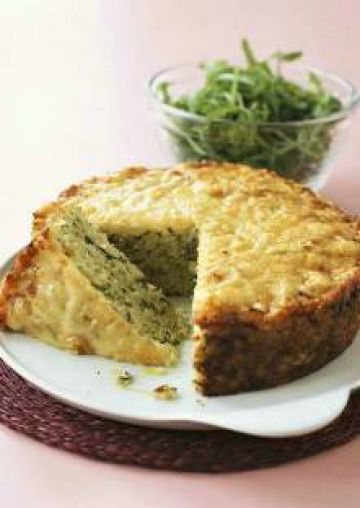 Tourte de riz aux courgettes