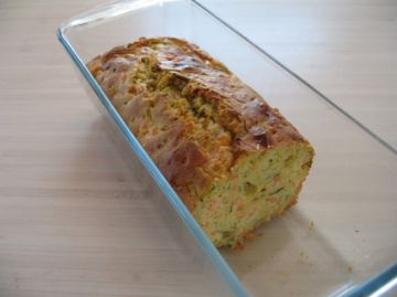 Cake saumon fumé-courgettes