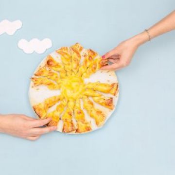 Tarte soleil saumon aneth