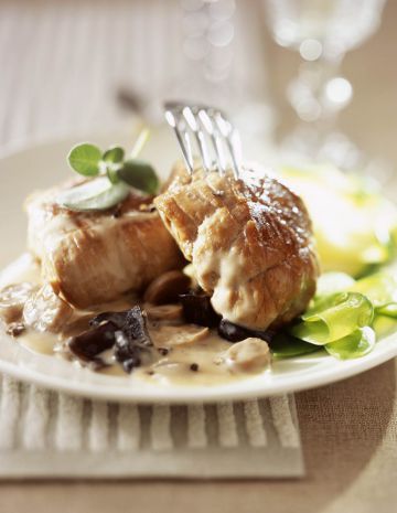 Paupiettes de veau au vin blanc et champignons (aca)