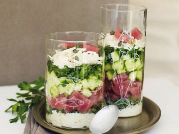 Rémoulade de céleri, thon rouge et wasabi