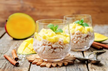 Riz au lait à la mangue
