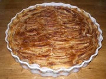 Tarte fde saison pommes-coings fondante