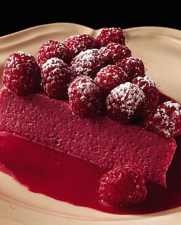 Bavarois aux framboises