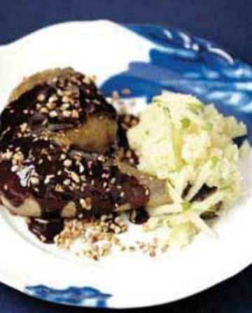 Pintade sauce cacao