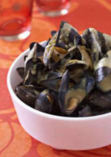 Moules sauce curry