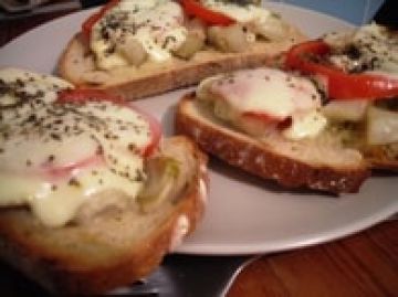 Tartines d'endives-mozzarella express