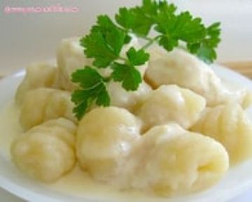 Gnocchis en sauce au parmesan