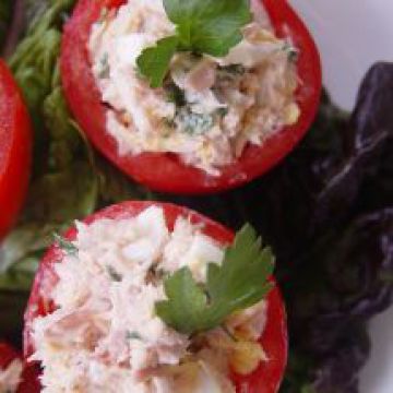Tomates farcies au thon