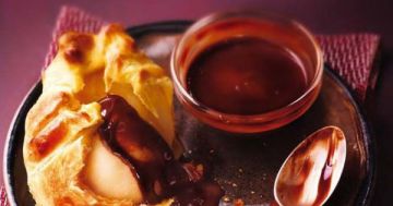 Poires feuilletées au chocolat