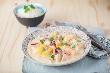 Blanquette de poulet au citron confit