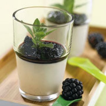 Panna cotta aux mûres