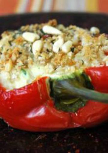 Poivrons farcis aux légumes et à la ricotta