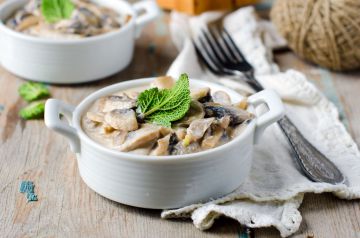 Blanquette de poulet aux champignons