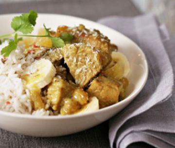 Curry de veau aux fruits exotiques