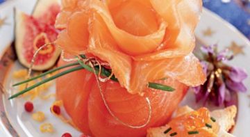 Carpaccio concombre & tartare saumon - Gourmand