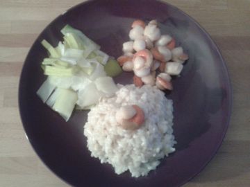 Risotto aux poireaux